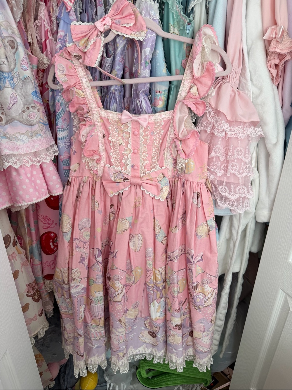 Pink Taobao Lolita Dress with Bow Included